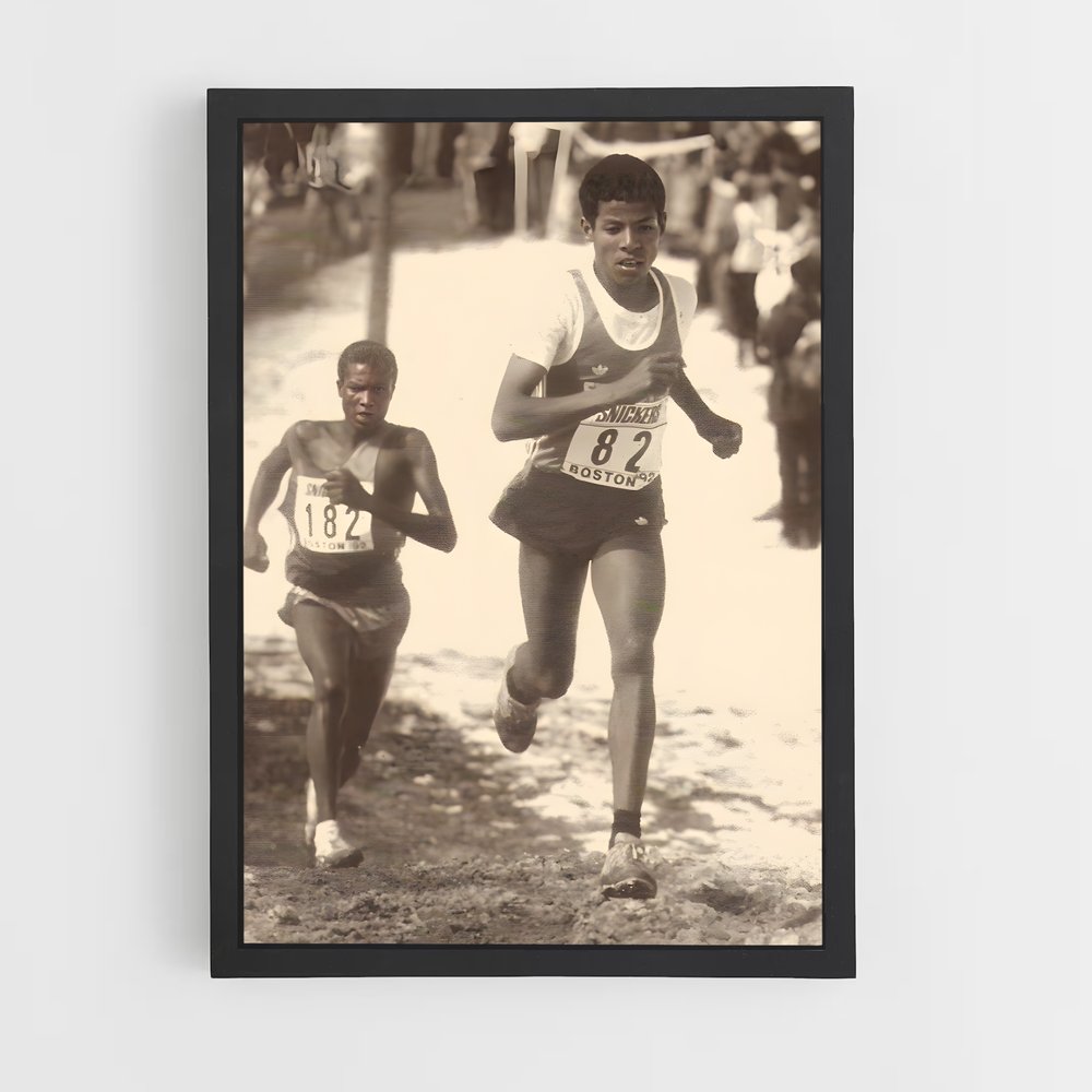 Poster Haile gebrselassie – affiche Athlétisme (vue 2)